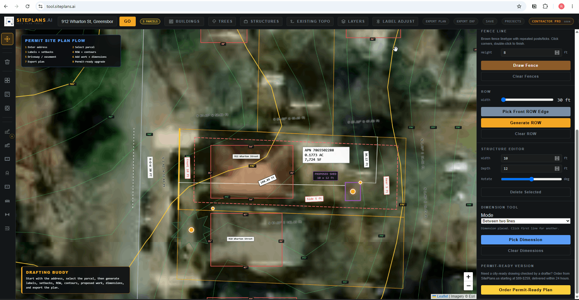 SitePlans.ai Label Adjustment Tool Tutorial Adjusting overlapping labels in SitePlans.ai